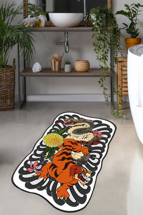 Mijölnir Alfombrilla de Baño Wild Animals Multicolor Mijölnir Alfombrilla de Baño Wild Animals Multicolor